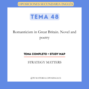 Tema 48 - Romanticism in Great Britain. Novel and Poetry + Study Map
